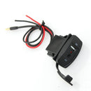 3.5mm Audio Jack AUX/USB Socket Adapter for Car Motorcycle Marine Boat RV