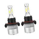 2 Piece LED Headlight Bulbs 6000K Car Aluminum Conversion Kit H13 72W 7200LM