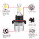 2 Piece LED Headlight Bulbs 6000K Car Aluminum Conversion Kit H13 72W 7200LM