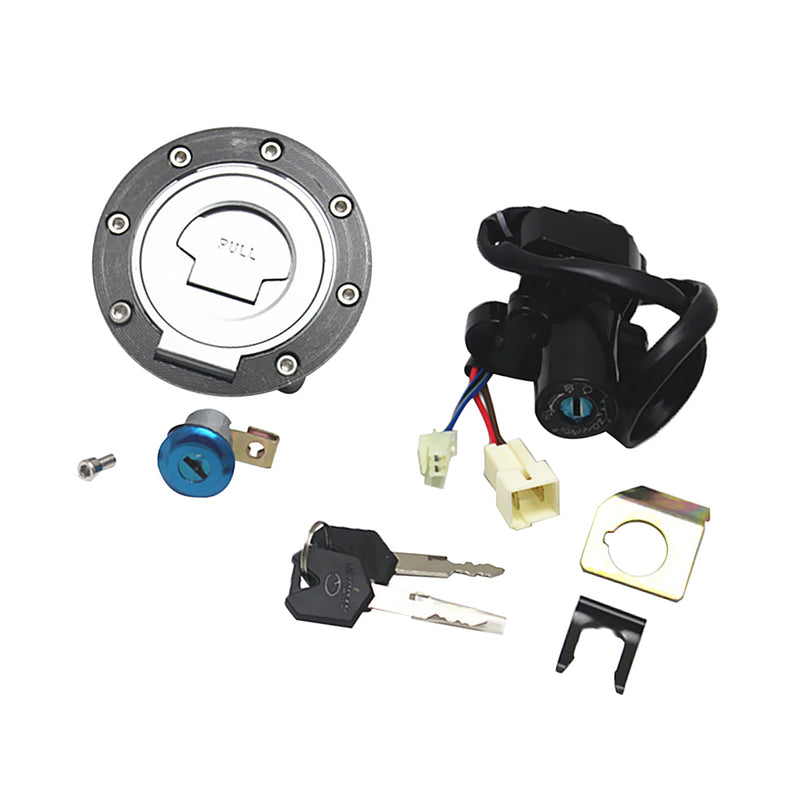 1 Set of Ignition Switch Lock Fuel Gas Cap with 2 Keys For Honda JR1300 2003-2005 Yamaha YZF R1 2004-2015 YZF R6 2006-2015