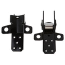 New Black Metal Retro Footrest Board & Foot Peg & Pedals Board Fit For Motorcycle Bicycle Motor
