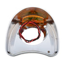 Amber Light Fairing Mount Mirror LED Lamp Cover Cap For Harley Street Glide 1996-2013