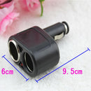 2 in 1 Way Car Cigarette Lighter Socket Splitter 12V Car Charger Adapter