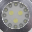 Silver Marine Boat Underwater 12W 6500-7500K Round LED Ceiling Panel Light