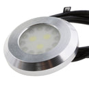 Silver Marine Boat Underwater 12W 6500-7500K Round LED Ceiling Panel Light