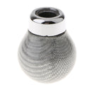 Universal Carbon Fiber Car Gear Shift Shifter Knob with 4 Adapters Silver