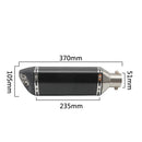 51mm Exhaust Muffler Silencer For 125-600cc Chinese Pit Dirt Bike Motorcycle ZZR ZX6R 250R EX250 Z800 Z750 Z250sl