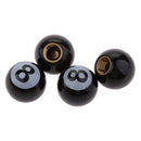 4 Pieces Custom 8 Ball Metal Air Cap Covers for Car Motorcycle Bicycle Wheels