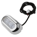 5" Wire Hole Cut Out Marine Boat Surface Mount LED Blue Underwater Light