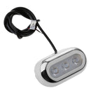 5" Wire Hole Cut Out Marine Boat Surface Mount LED Blue Underwater Light