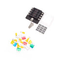 Car 8-Way Blade Fuse Holder With Fuse Ring Terminals LED Indicator