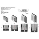 Automotive 6-Way Blade Fuse Holder With Fuse Spade Terminals LED Indicator