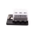 Automotive 6-Way Blade Fuse Holder With Fuse Spade Terminals LED Indicator