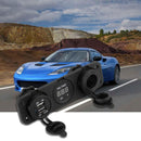 Car Boat Dual USB Charger+Cigarette Lighter Port+Voltmeter Power Outlet