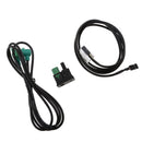 Black Car USB AUX Switch Socket Cable For BMW 3 5 Series E87 E88 E89 E90 E91 E93 F25 Z4 X5 X6