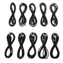 10 Pieces 3.5mm Male To Male Audio Cable Extension Wire Lead Car Home Audio