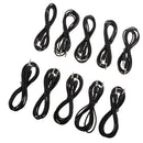 10 Pieces 3.5mm Male To Male Audio Cable Extension Wire Lead Car Home Audio