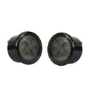 1 Pair Balck Front Grill Amber LED Turn Signal Lights Smoke Lens For Jeep Wrangler