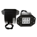 1 Pair Replaceemnt 36W Spot LED Work Light for Jeep 4X4 UTV Boat 4WD Fog Lamp Flush Mount