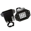 1 Pair Replaceemnt 36W Spot LED Work Light for Jeep 4X4 UTV Boat 4WD Fog Lamp Flush Mount