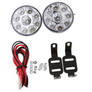 2 Pieces Car 9 LED Round Bulbs for DRL Fog Driving Lights Lamps 9W - White