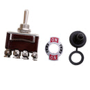 15A ON-OFF-ON Position with Waterproof Cover 12-Pins Toggle Switch New