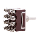 15A ON-OFF-ON Position with Waterproof Cover 12-Pins Toggle Switch New