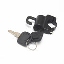 Black Motorcycle Helmet Anti-theft Lock Security For Motorcycle 7/8'' 22mm