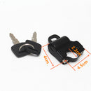 Black Motorcycle Helmet Anti-theft Lock Security For Motorcycle 7/8'' 22mm