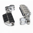 Motorcycle Dually Foot Pegs with Stirrups Male Mount for Harley & Cruiser