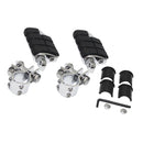 Motorcycle Dually Foot Pegs with Stirrups Male Mount for Harley & Cruiser
