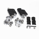 Motorcycle Dually Foot Pegs with Stirrups Male Mount for Harley & Cruiser