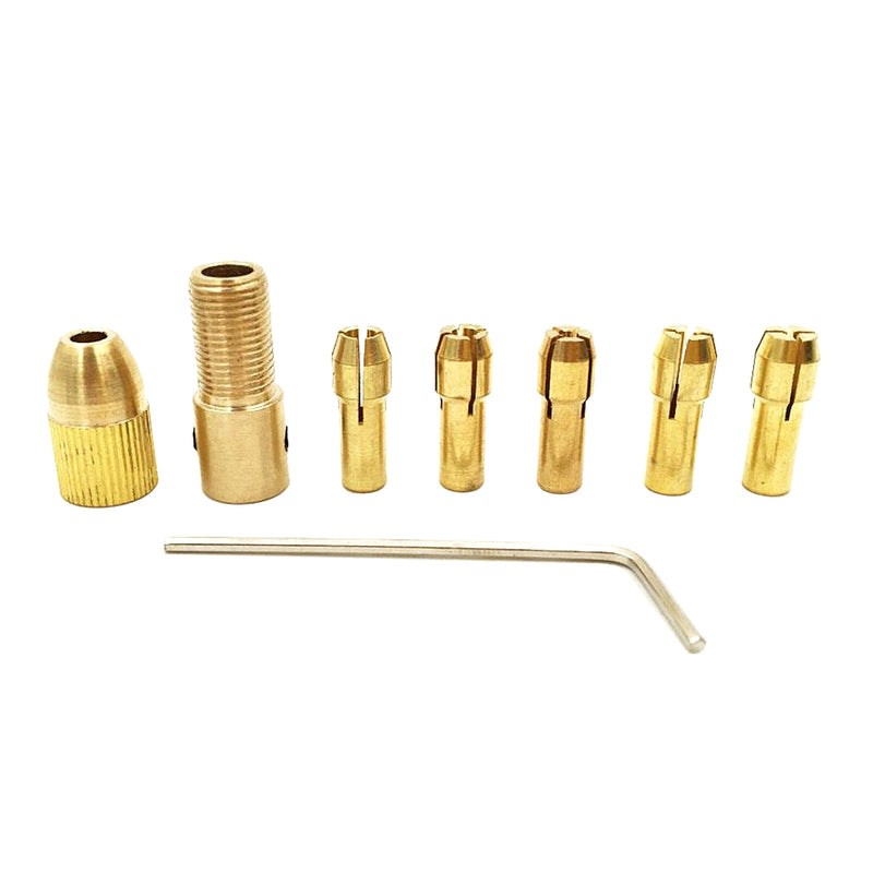 1 Set Mini Drill Chuck Bit for ABS Board Aluminium Sheet