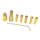7 Pieces 3.17mm Hand Electric Drill Bit Chuck Clamp Collet Holder Tool