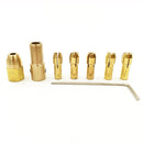 7 Pieces 3.17mm Hand Electric Drill Bit Chuck Clamp Collet Holder Tool