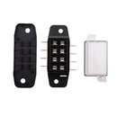 DC12V-24V 4 Way Fuse Box Holder and Fuses with Terminals Kit for Car Boat