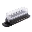 Car Vehicle Boat Audio Part Portable 8 Way Fuse Holder Fuse Terminals Kits