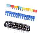 Car Vehicle Boat Audio Part Portable 8 Way Fuse Holder Fuse Terminals Kits