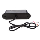 1 Pair Car 4 LED White & Amber Clear Lens Warning Emergency Flash Light Bar