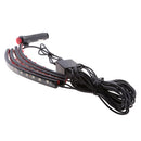 4 in1 12 LED RGB Car SUV Floor Decorative Strip Lights Music with Remote Control