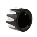 2 Pieces Motorcycle Front Axle Nut Cover Kit for Harley XL883/1200 X48 Black