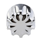 2x Silver Motorcycle Front Axle Nut Covers Kit