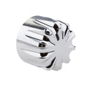2x Silver Motorcycle Front Axle Nut Covers Kit