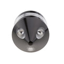 Pair Motorcycle CNC Aluminium Pointed Front Axle Nut Covers Black For Harley