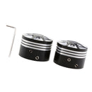 CNC Aluminum Front Axle Cover Cap Nut Kit For Harley XL883 XL1200 X48