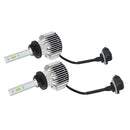 2 Pieces 881 LED Fog Light Bulbs Kits Flip COB Chips 7600LM 6000K Pure White