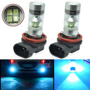 2pcs Ice Blue H11 Universal Car Headlight Fog Lamp LED Bulb Replacement