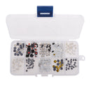200 Pieces Repalcement 10-Types Momentary Tact Tactile Push Button Switch Kit