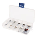 250 Pieces 10-Sizes Momentary Tactile Tact Push Button Switch 2/4 Pin SMD Kits