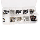 250 Pieces 10-Sizes Momentary Tactile Tact Push Button Switch 2/4 Pin SMD Kits